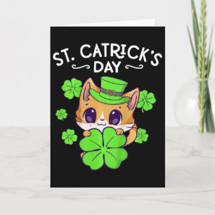 Carte Enfants Filles St Patricks Day Chat Happy St Catri
