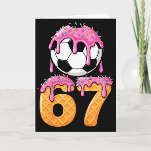 Carte Enfants Football Drip Numéro 67 Garçons Joueur de 