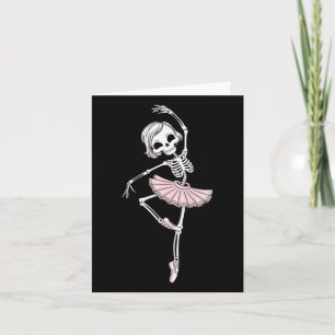 Carte Enfants Funny Skeleton Dancing Ballet Amateurs Éff