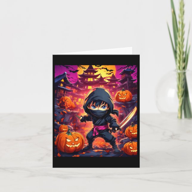 Carte Enfants garçons Halloween (Devant)