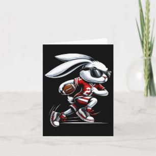 Carte Enfants Garçons Joyeux Bunny de Pâques Jouant Au F