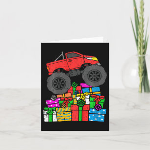 Carte Enfants Garçons Monster Camion Noël Enfants Enfant