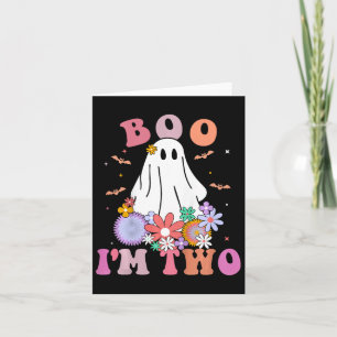 Carte Enfants Ghost Boo Je suis deux ans 2e anniversaire