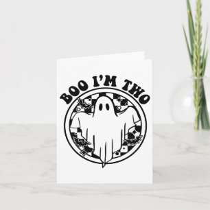 Carte Enfants Ghost Boo Je suis deux ans 2e anniversaire
