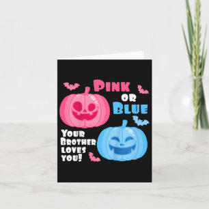 Carte Enfants Halloween Genre Révéler votre frère aime Y