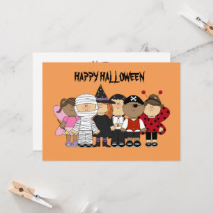 Carte Enfants heureux de Halloween