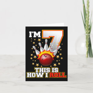 Carte Enfants J'ai 7 ans C'est comme ça que j'ai roulé 7
