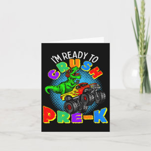 Carte Enfants Je suis prêt à écraser Pré K Dinosaur Mons