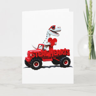 Carte Enfants Jour de la Saint-Valentin Monster Truck Tr