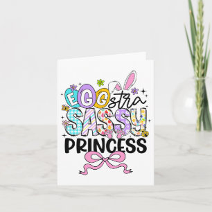 Carte Enfants Jour de Pâques Oeuf-stra Sy Princesse Fill