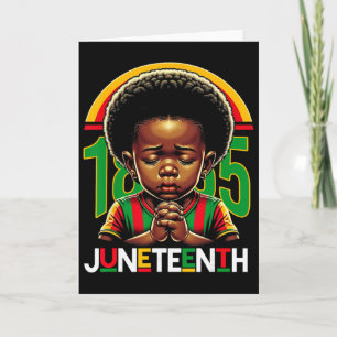 Carte Enfants Juneteenth Prince 1865 Mois de l'histoire