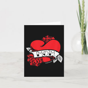 Carte Enfants Maman Tatouage cardiaque