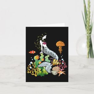 Carte Enfants Mignonne Sirène Lazy Costume Halloween Pou