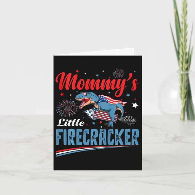 Carte Enfants Mommys Little Firecracker Jour de l'Indépe (Devant)