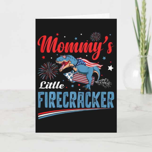Carte Enfants Mommys Little Firecracker Jour de l'Indépe (Devant)