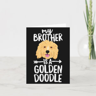 Carte Enfants Mon frère est un Goldendoodle