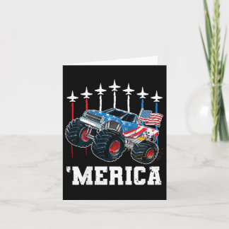 Carte Enfants Monster Truck Usa Drapeau Patriotique Todd