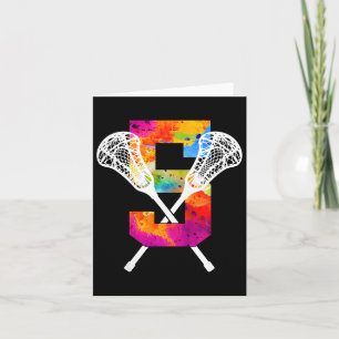 Carte Enfants Numéro 5 ans Lacrosse 5e anniversaire