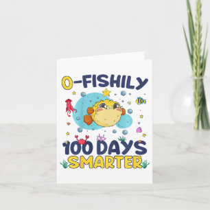 Carte Enfants O-poissons 100 Jours Plus Smarteux 100 Jou