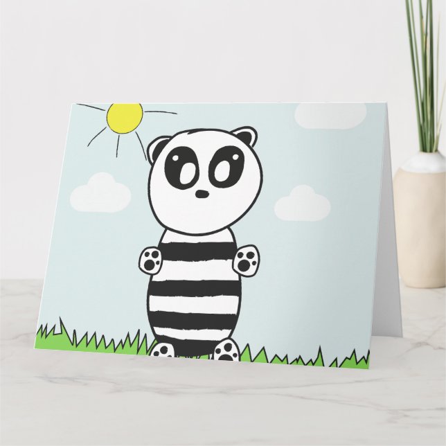 Carte Enfants Panda  (Devant)