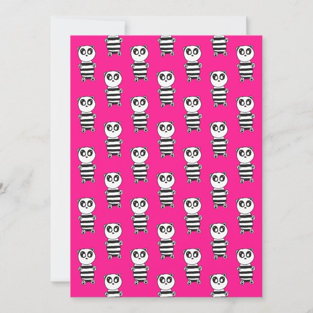 Carte Enfants Panda  (Devant)