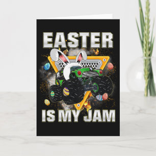 Carte Enfants Pâques Est Mon Jam Monster Truck Lapin Gar