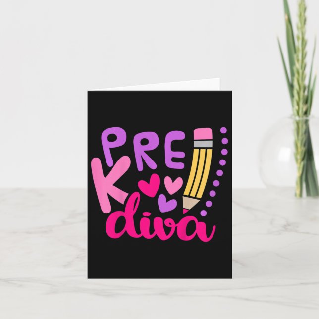 Carte Enfants Pré-k Diva (Devant)