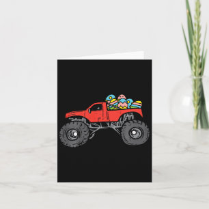Carte Enfants Red Monster Truck Eggs Easter Egg Chasse G