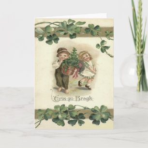 Carte Enfants Shamrock Erin Go Bragh