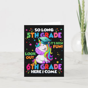 Carte Enfants si long 5e année Graduation Ici Je viens 6