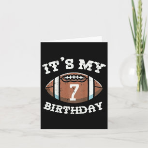 Carte Enfants Son 7e anniversaire Football américain 7 a