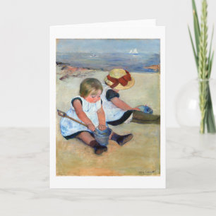 Carte Enfants sur la plage, Cassatt