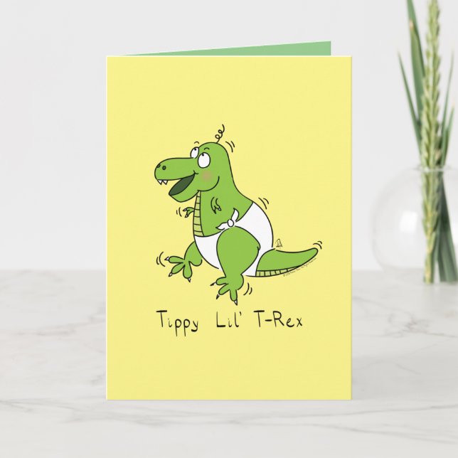 Carte Enfants T-Rex Dinosaur Dino (Devant)