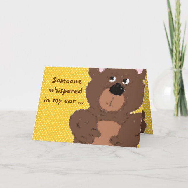 Carte Enfants Teddy Bear Se Bien (Devant)
