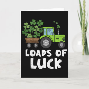 Carte Enfants Tracteur Chanceux Garçons Toddler St Patri
