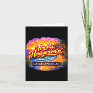 Carte Enfin en lune de miel à Cabo San Lucas Mariage