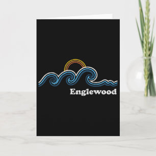 Carte Englewood Floride Fl Rétro Plage Surf Vintage 