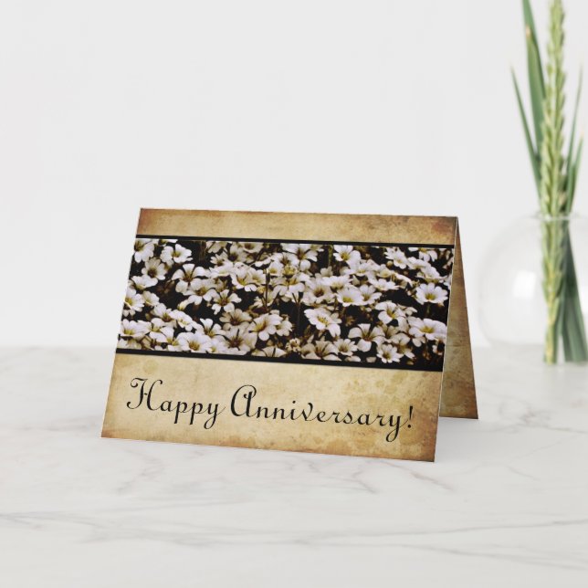 Carte Enhanced Dasies Happy Anniversary (Devant)