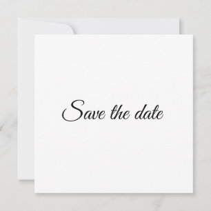 Carte Enregistrer la date, customiser le Mariage de text