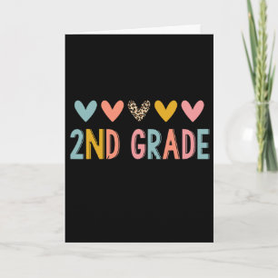 Carte Enseignant de 2e année Cœurs de léopard Ck rentrée