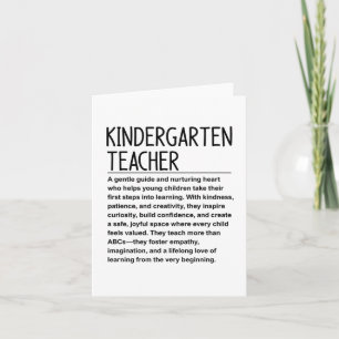 Carte Enseignant de maternelle