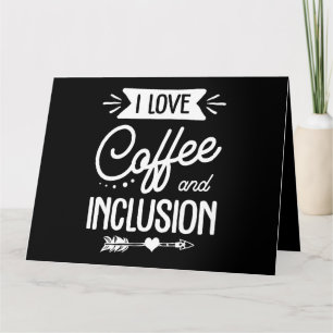 Carte enseignant d'éducation spéciale j'aime le café et