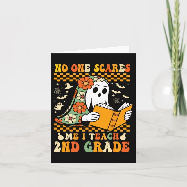 Carte Enseignant d'Halloween de 2e année (Devant)