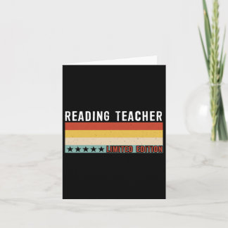 Carte Enseignant en lecture Titre de profession Travaill