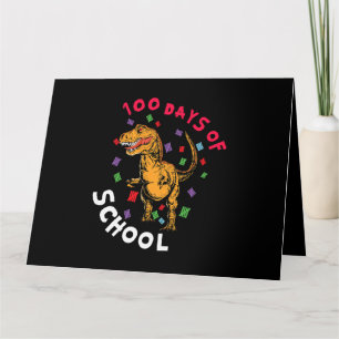 Carte Enseignant Étudiant 100ème Jour Dinosaure 100 Jour