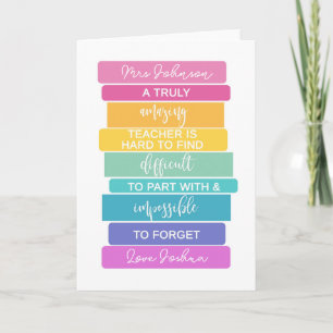 Carte Enseignant extraordinaire difficile à trouver impo