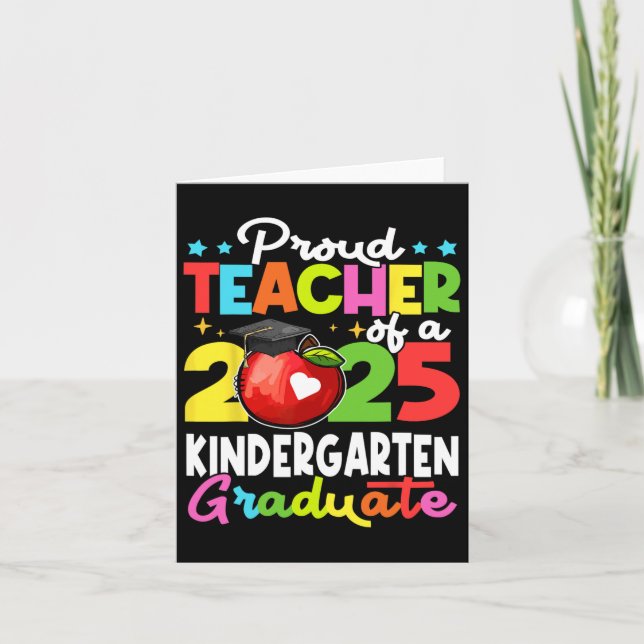 Carte Enseignant fier d'une promotion 2025 diplômé de ma (Devant)