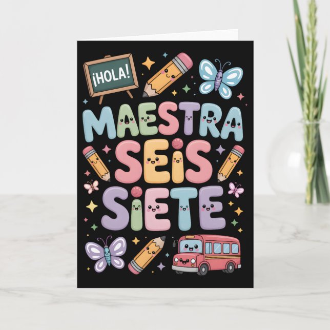 Carte Enseignant Gen Alpha Brainrot 67 Six Sept Maestra  (Devant)