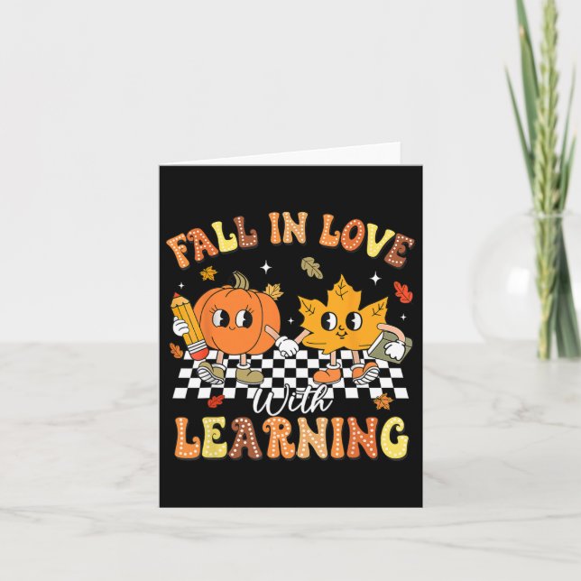 Carte Enseignant Halloween Tomber Amoureux Avec L'Appren (Devant)