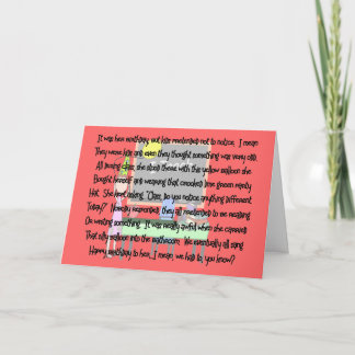 Carte Enseignant Histoire d'anniversaire Cadeaux d'art "